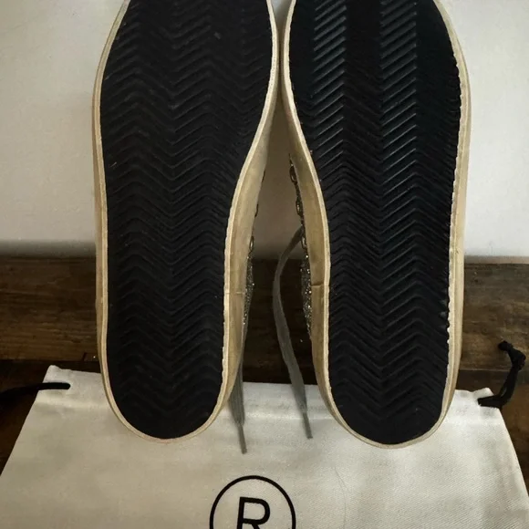 Golden Goose Silver Glitter Athletic Shoes Size 8.5-9 - Picture 5 of 5